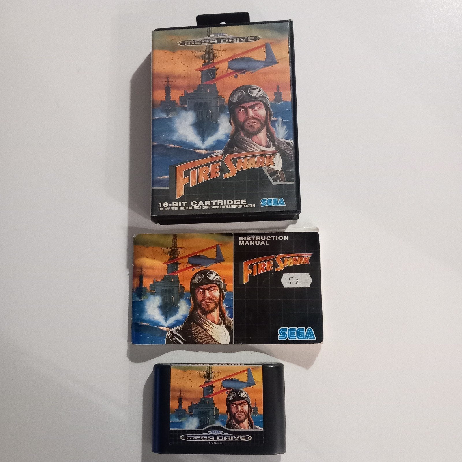 Fire Shark Sega Mega Drive pal, Ophalen of Verzenden, Mega Drive