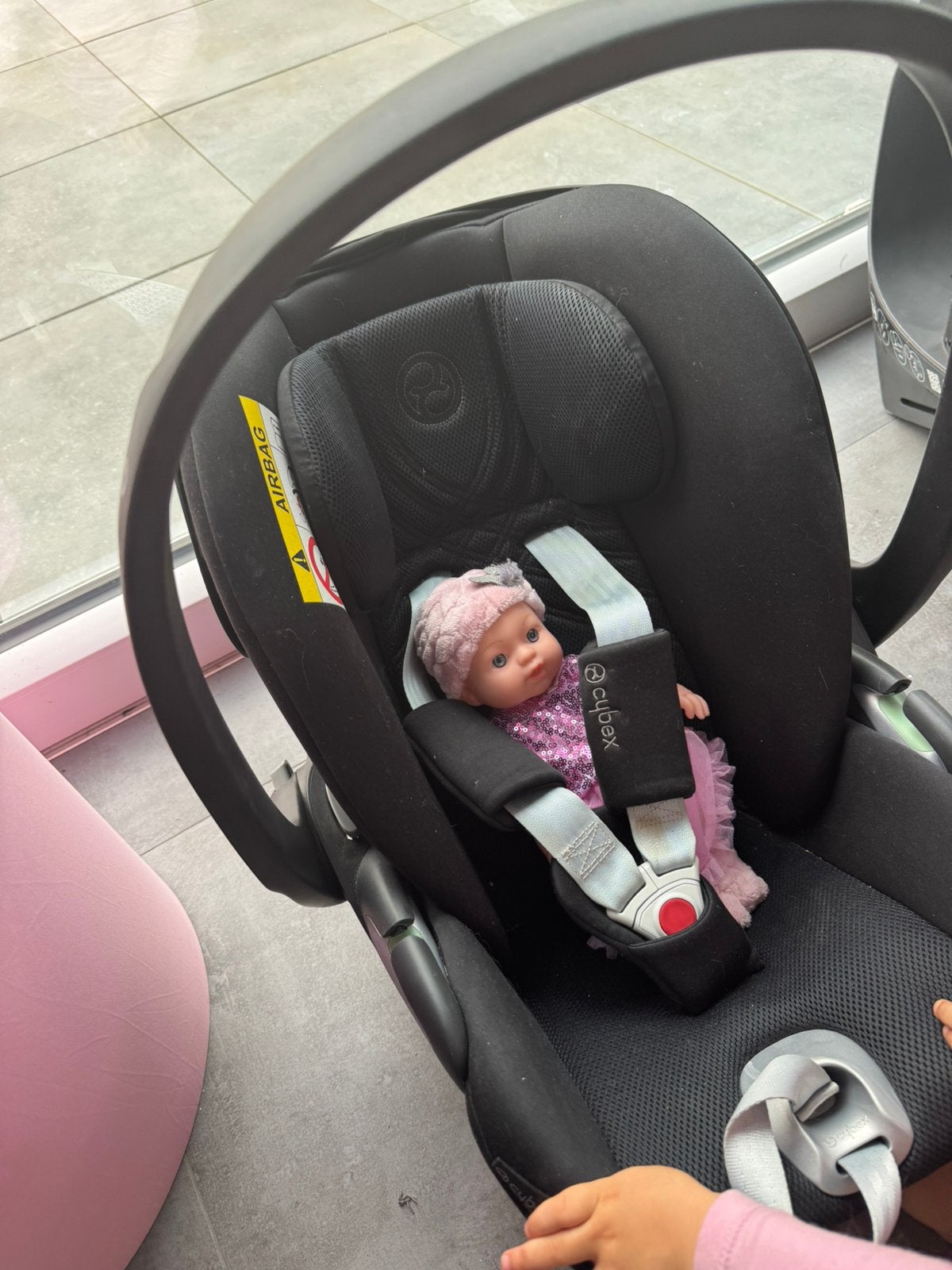 Cosy/Cybex Cloud T Plus i-Size baby-autozitje zwart — 130, Kinderen en Baby's, Ophalen, Zo goed als nieuw, Isofix