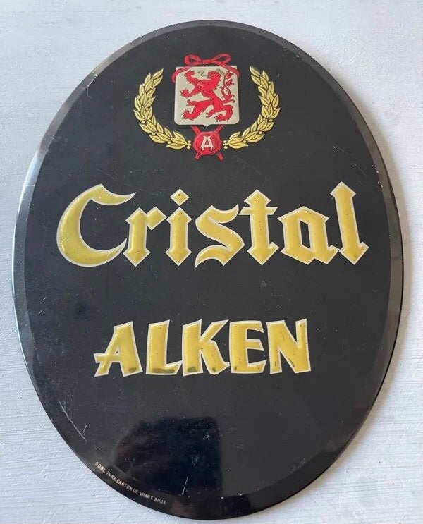 Reclame glacoide Cristal Alken, Enlèvement, Utilisé, Panneau publicitaire