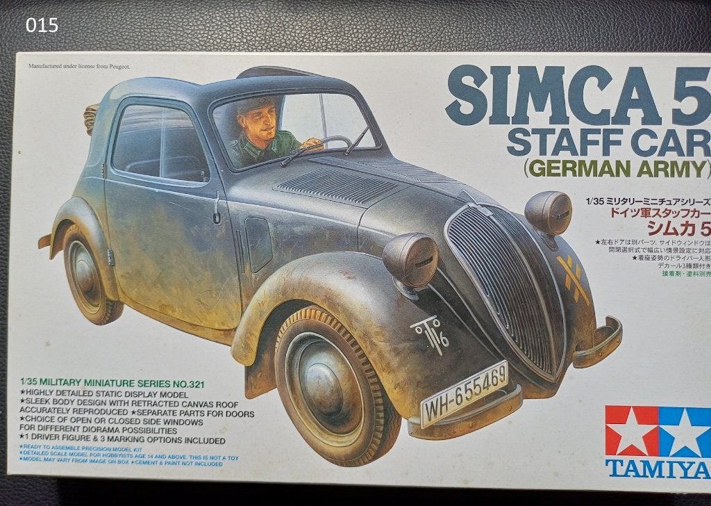 Simca 5  Staff Car (German army)  1/35  Tamiya, Enlèvement ou Envoi, Tamiya