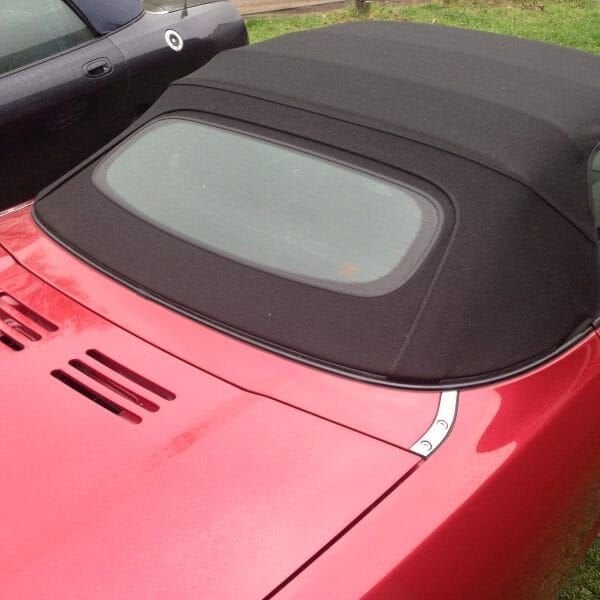mgf mg tf Mg F Mg TF nieuwe zwarte softtop verdeck hood + gl, Autos : Pièces & Accessoires, Carrosserie & Tôlerie, Haillon arrière
