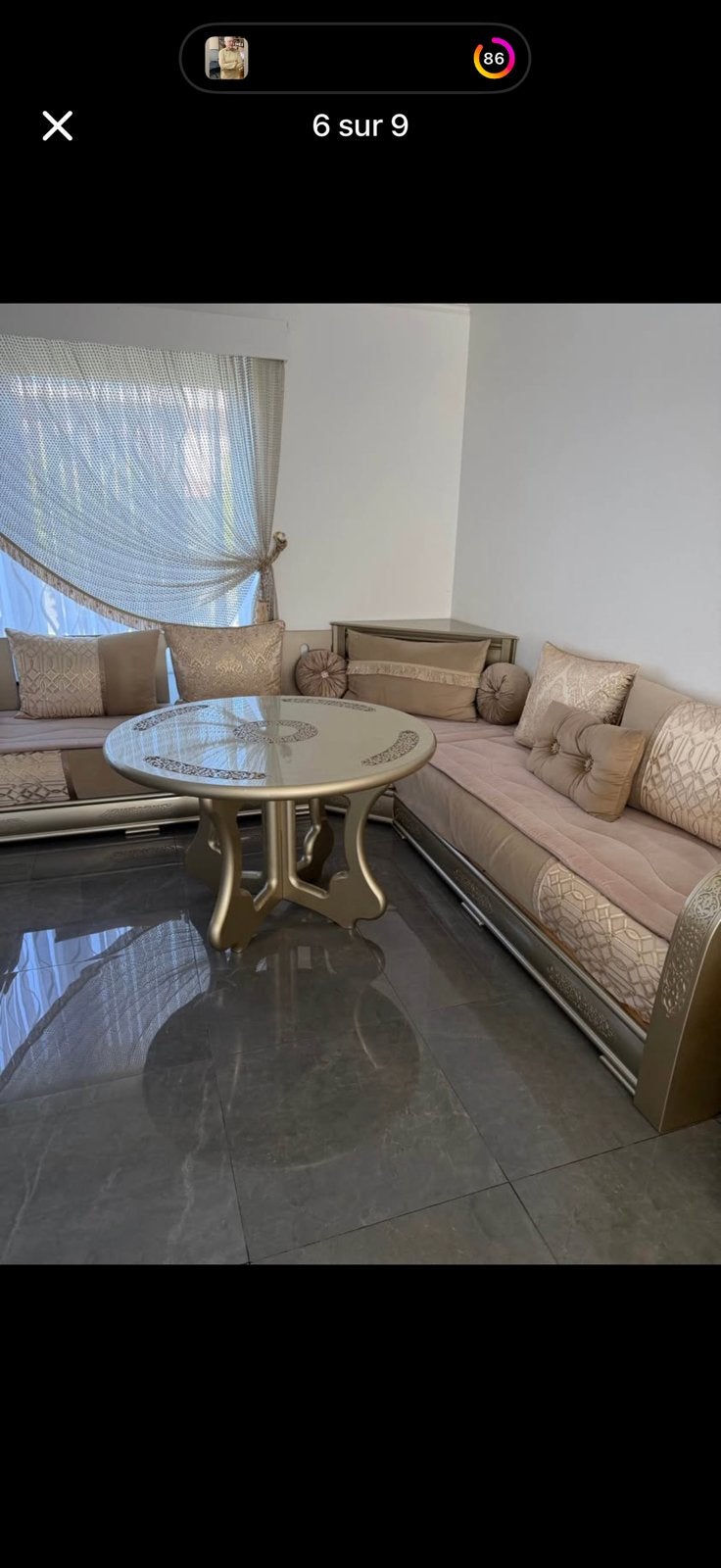 Salon marocain (sedari), Maison & Meubles, Enlèvement, Comme neuf