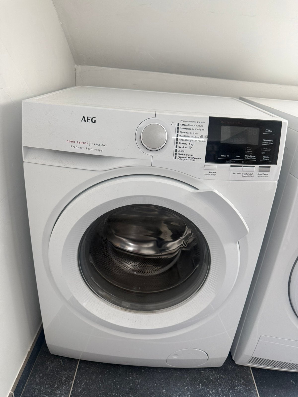 Machine a laver AEG 6000 ProSense 8 kg, Electroménager, Lave-linge, Comme neuf, Enlèvement