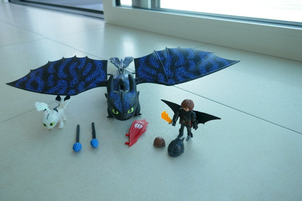 Playmobil Dragons Bijtkwijt en Hikkert met Babydraak -70037, Comme neuf, Dragons, Figurines, Kit complet