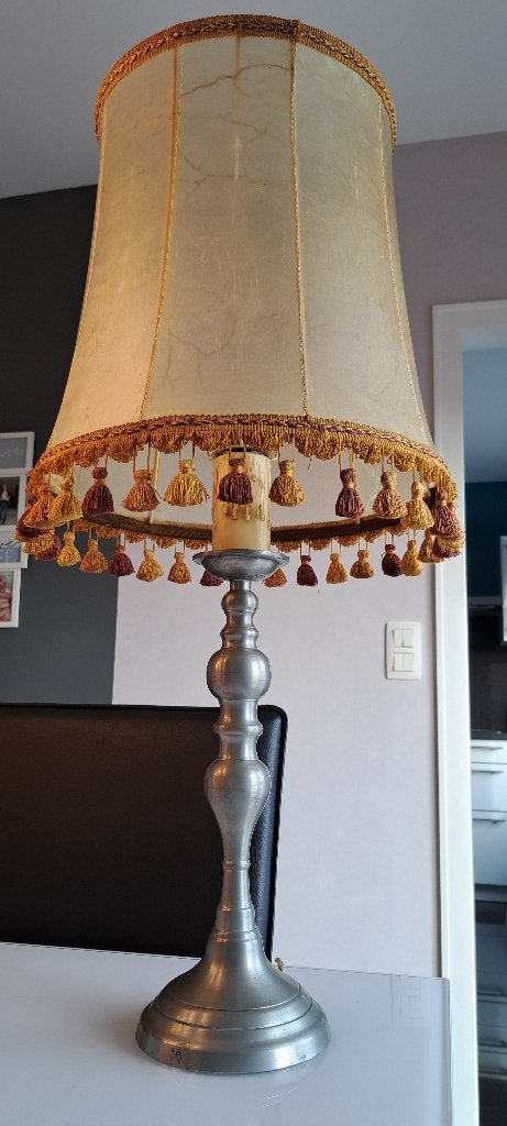 lampe vintage, Enlèvement, Utilisé, Métal, Étain