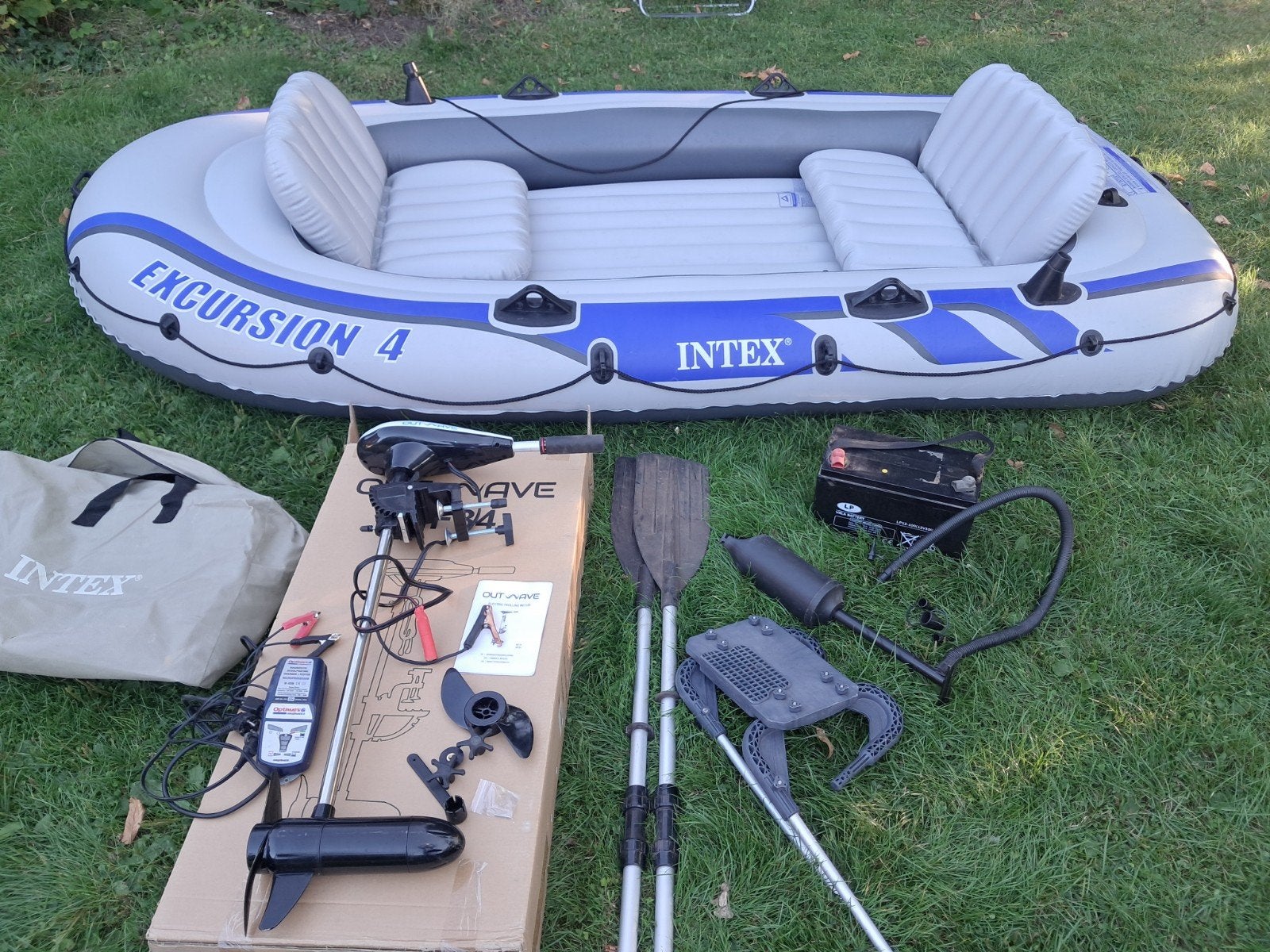 Intex opblaasbare boot voor 4 personen., Watersport en Boten, Ophalen, Opblaasbaar, Drie personen of meer, Overige typen