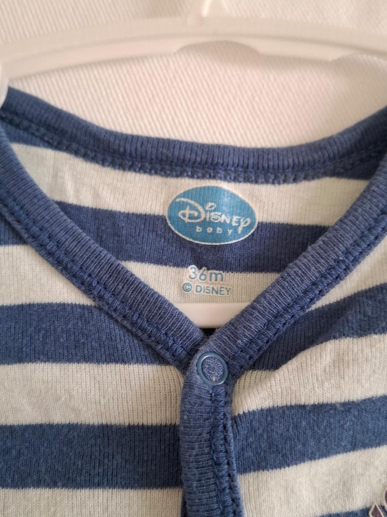 Pyjama Disney / 36 maand / gestreept blauw, Kinderen en Baby's, Kinderkleding | Maat 98, Ophalen, Nieuw, Nacht- of Onderkleding