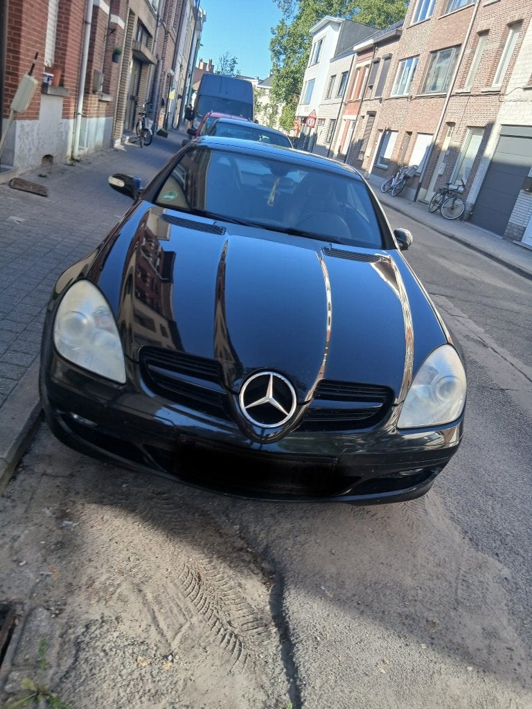 MERCEDES 200 SLK 2005 CABRIO SPOTPRIJS ( AUTOM) ( 155D/KM), Auto's, Mercedes-Benz, Automaat, Euro 5, Zwart, Cabriolet