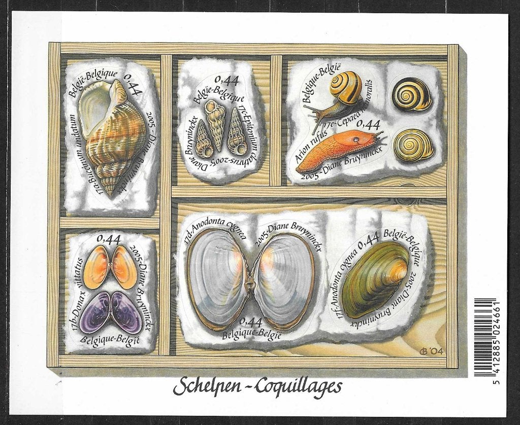 België OPC BL122 Natuur - Schelpen  **, Ophalen of Verzenden, Postfris, Postfris