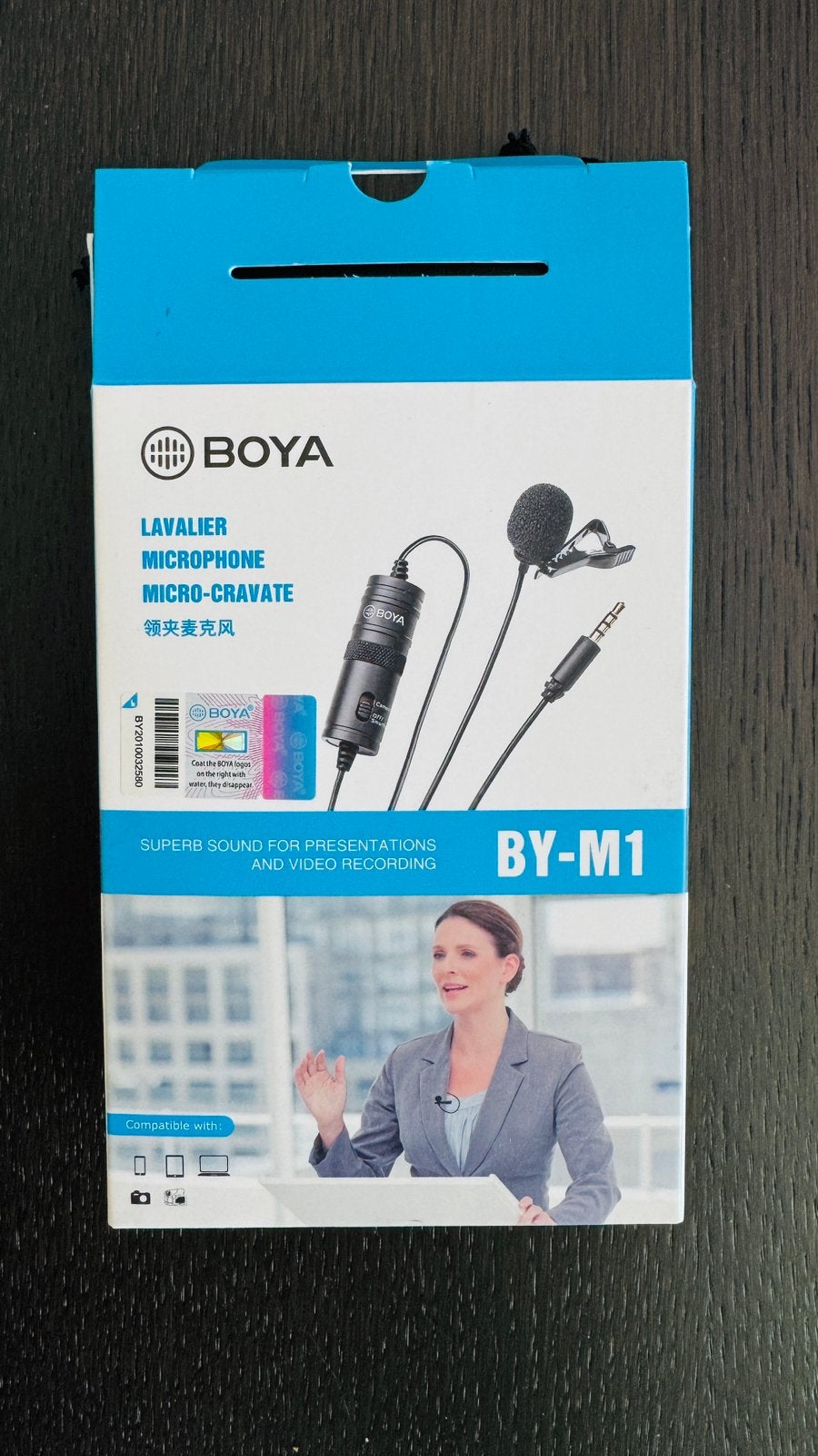 Dasspeld microphone Bayo Lavalier BY-M1, Muziek en Instrumenten, Microfoons, Zo goed als nieuw, Ophalen