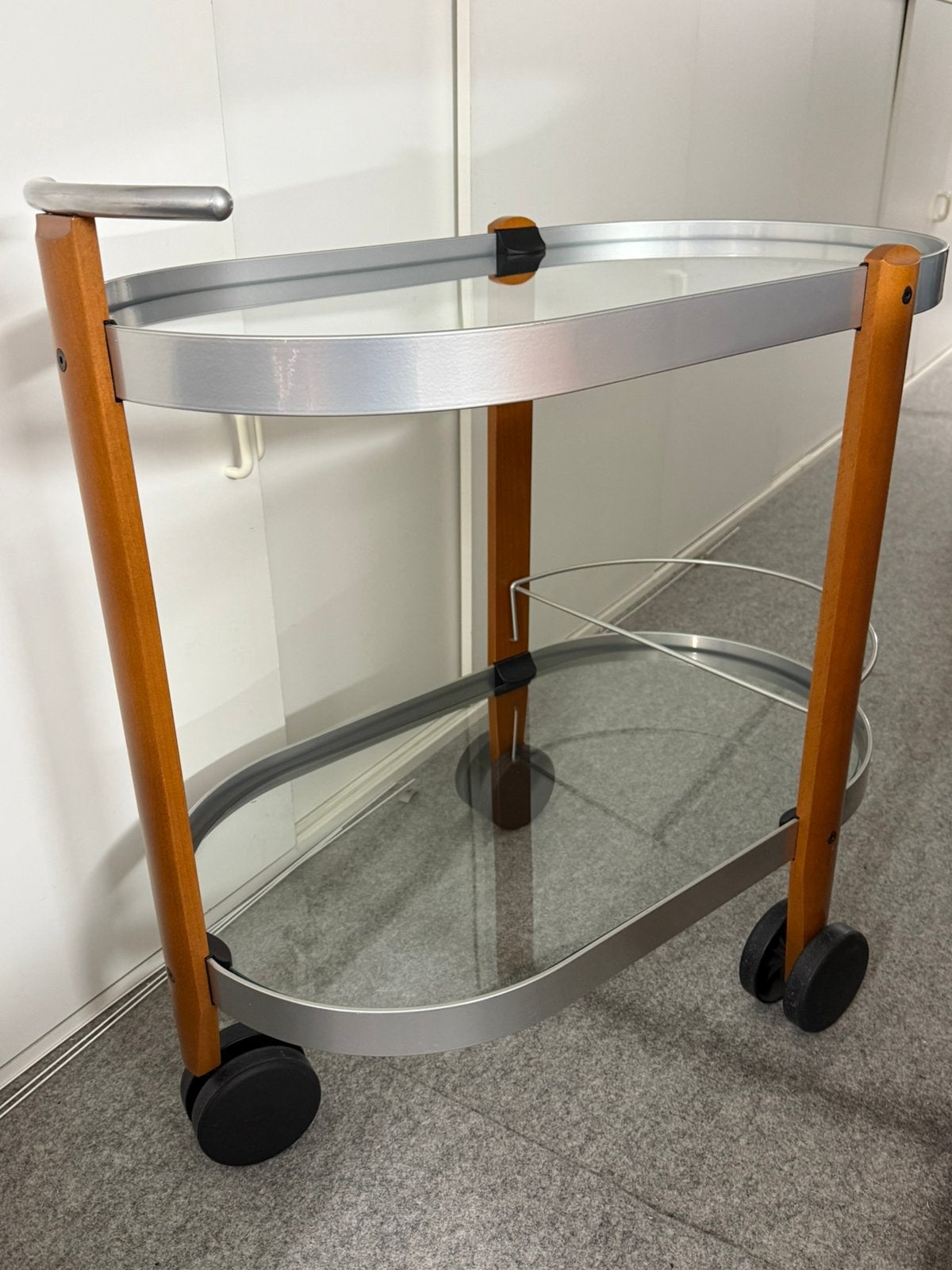 Bar trolley, Ophalen, Zo goed als nieuw, Glas, Modern