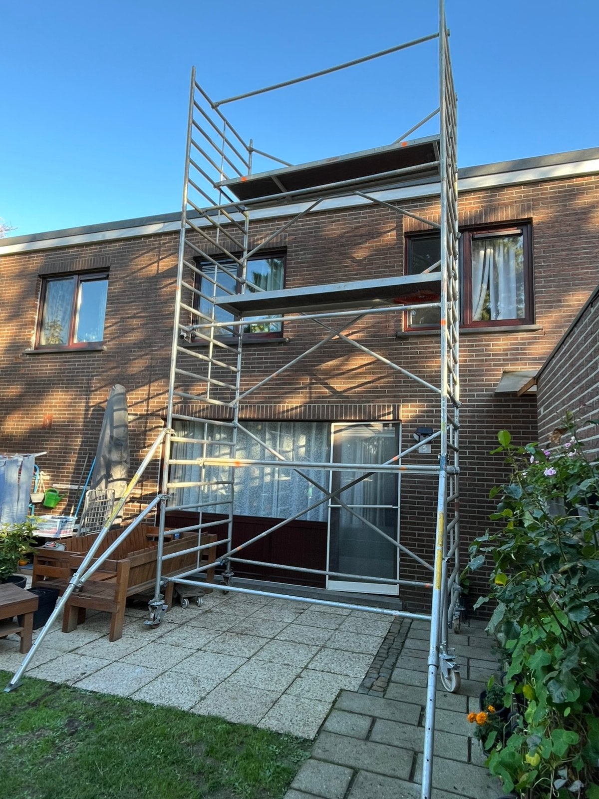 Stelling van aluminium& aanhanwagen, Ophalen of Verzenden, Zo goed als nieuw