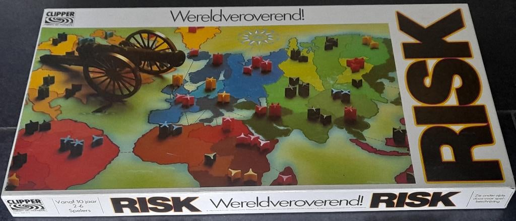 Vintage RISK Klassiek, Hobby en Vrije tijd, Gezelschapsspellen | Bordspellen, Ophalen of Verzenden, Zo goed als nieuw