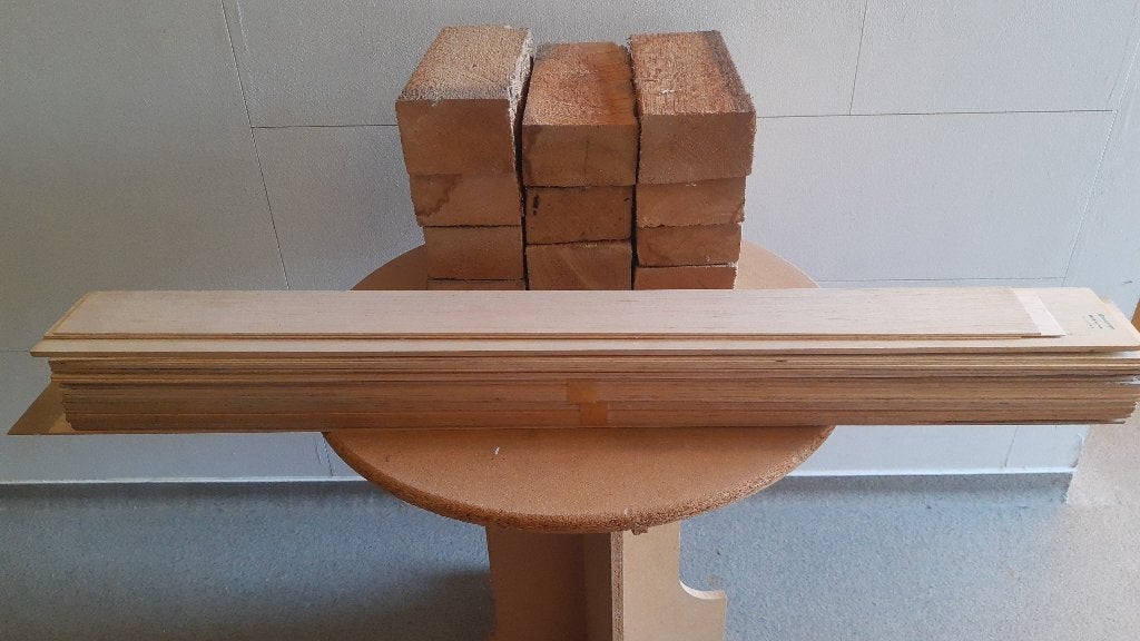 Balsa hout, Ophalen, Nieuw