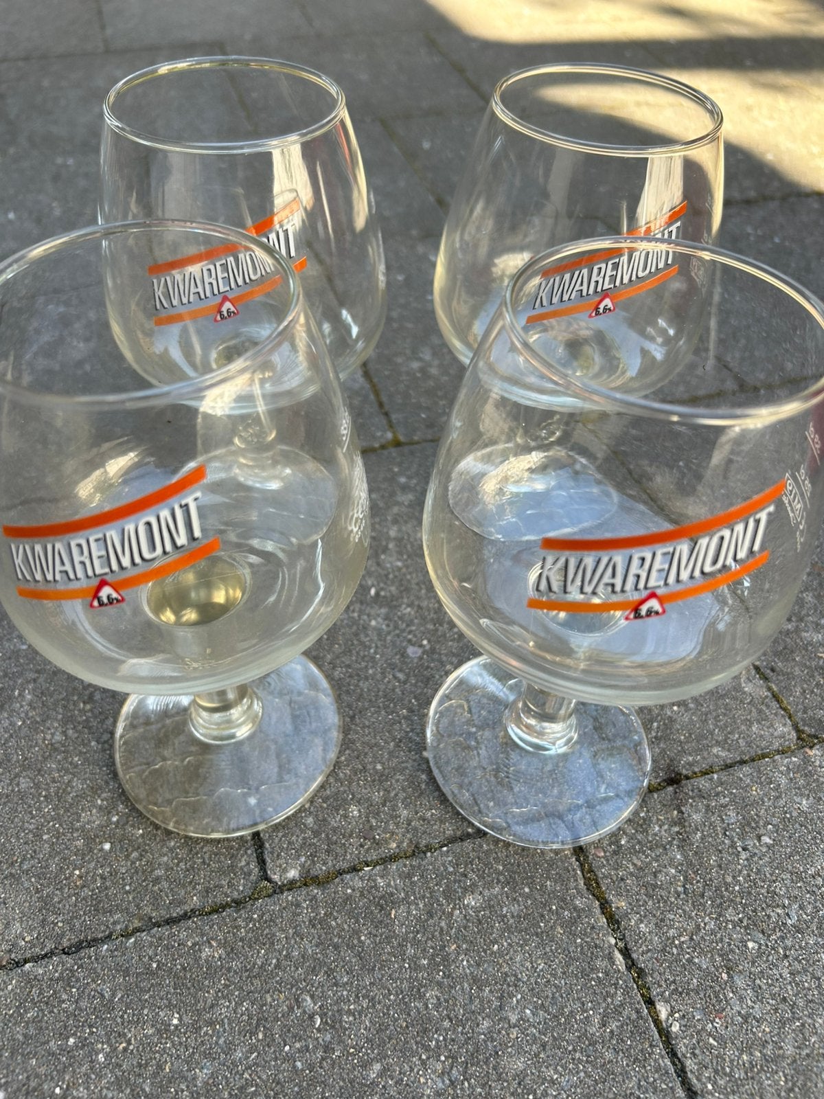 4 glazen Kwaremont, Collections, Enlèvement, Comme neuf