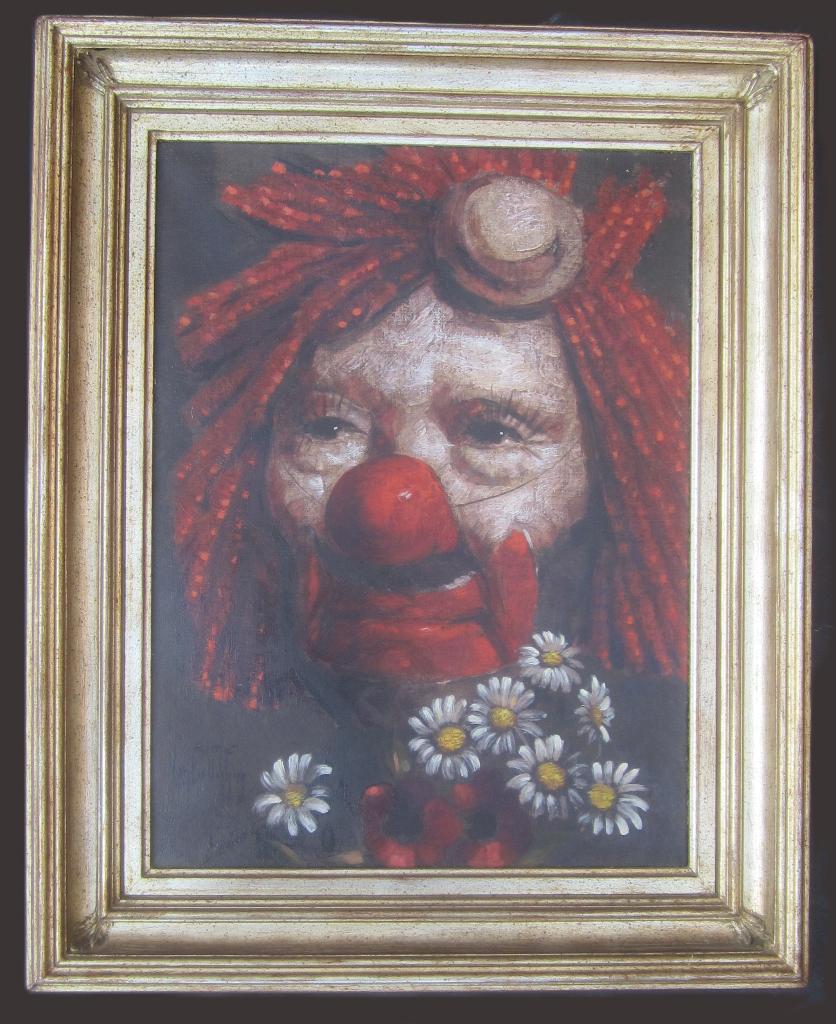 « Le clown rouge » - Aimé Van Belleghem (1922 - 1996), Enlèvement ou Envoi