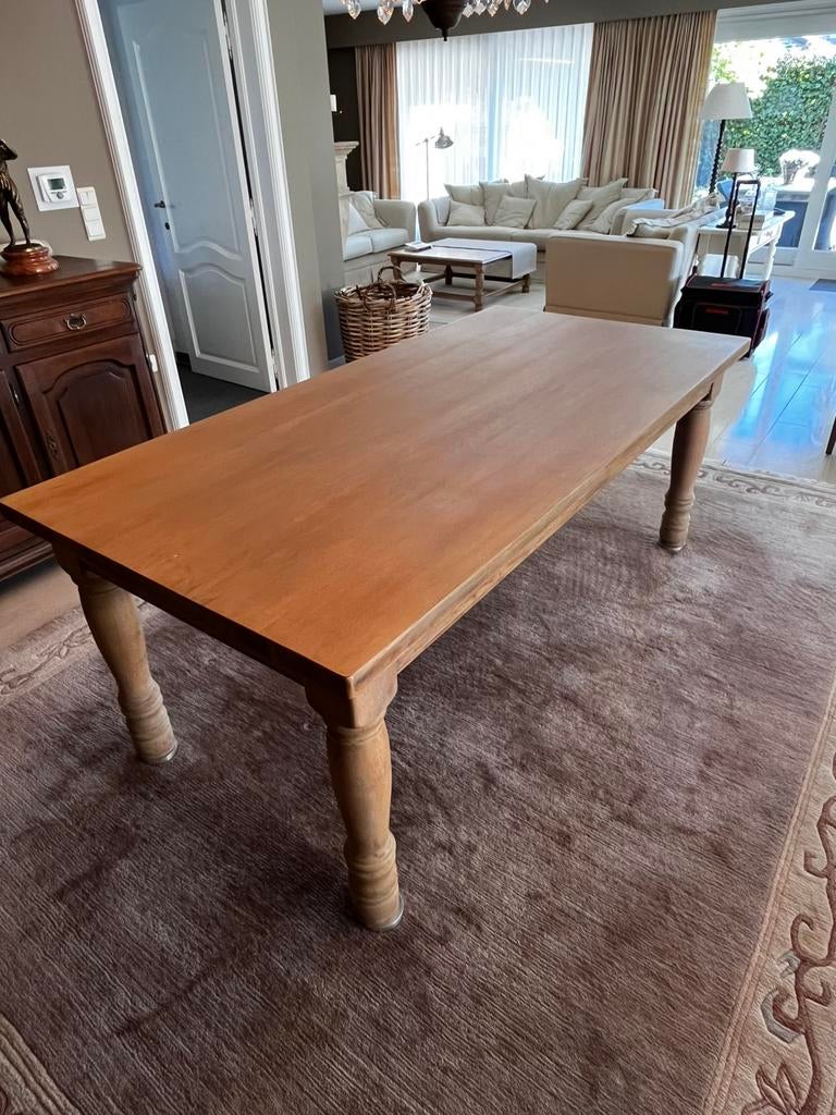 Massief eiken eettafel, Ophalen, Gebruikt