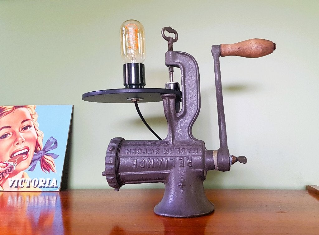 Hachoir transformé en lampe, Antiquités & Art, Enlèvement