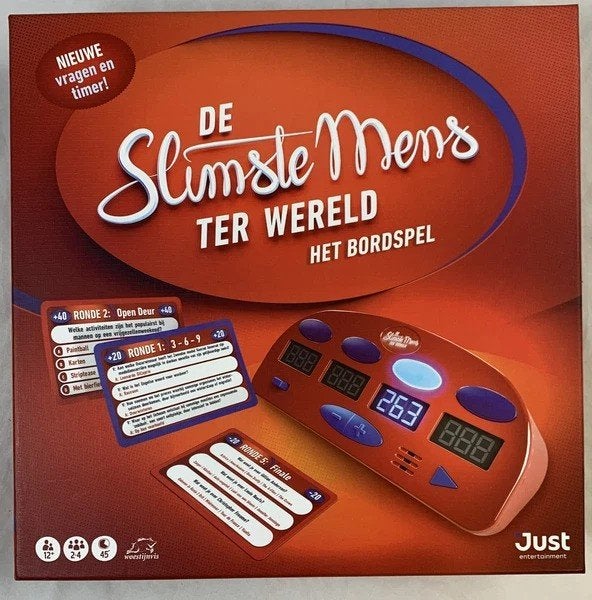 Jeu de plateau The Smartest Man, nouvelle édition + minuteri, 1 ou 2 joueurs, Envoi, Comme neuf, Just Games