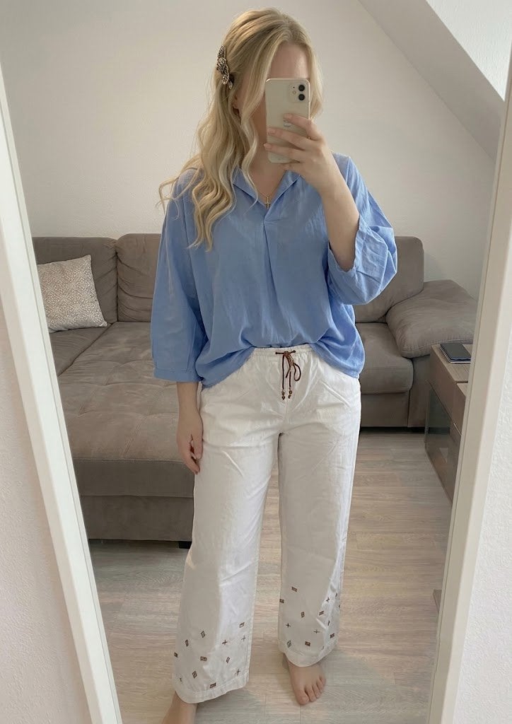 Broek maat 42, Vêtements | Femmes, Culottes & Pantalons, Porté, Taille 42/44 (L), Envoi
