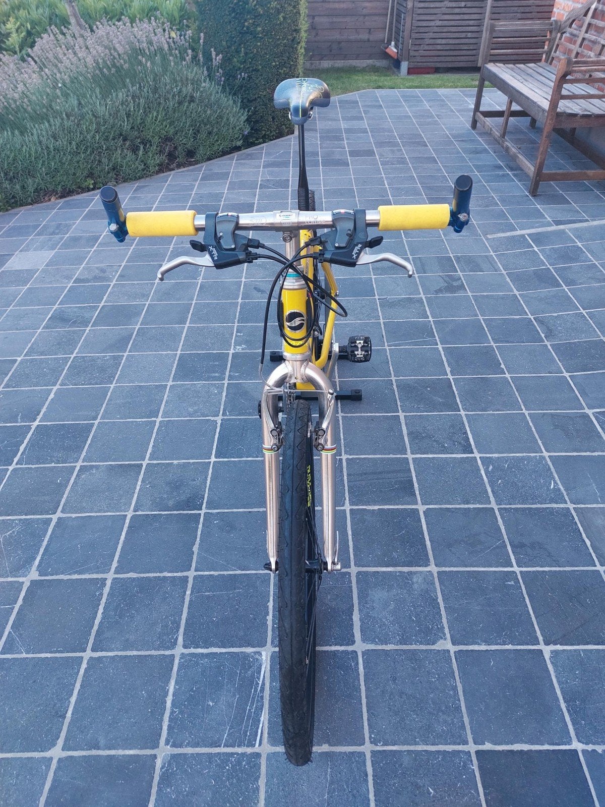 GIANT MCM- team carbon mountainbike 17,5"/M, Ophalen, 16 tot 20 inch, Velgrem, Zo goed als nieuw