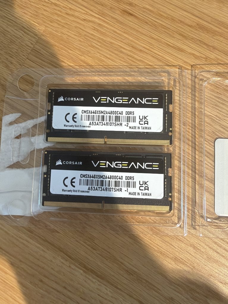 Corsair Vengeance 4x32Gb DDR5 SODIMM, Computers en Software, Ophalen, Gebruikt, 128 GB, DDR5