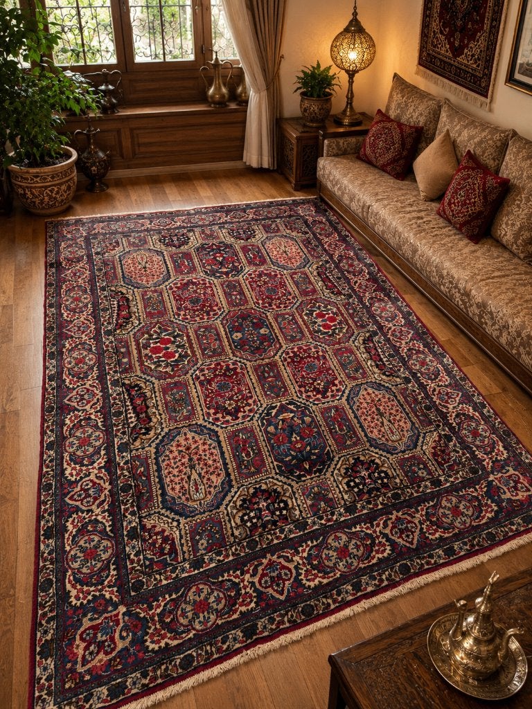 Tapis persan Yazd fait main 310x200 (Iran), Enlèvement
