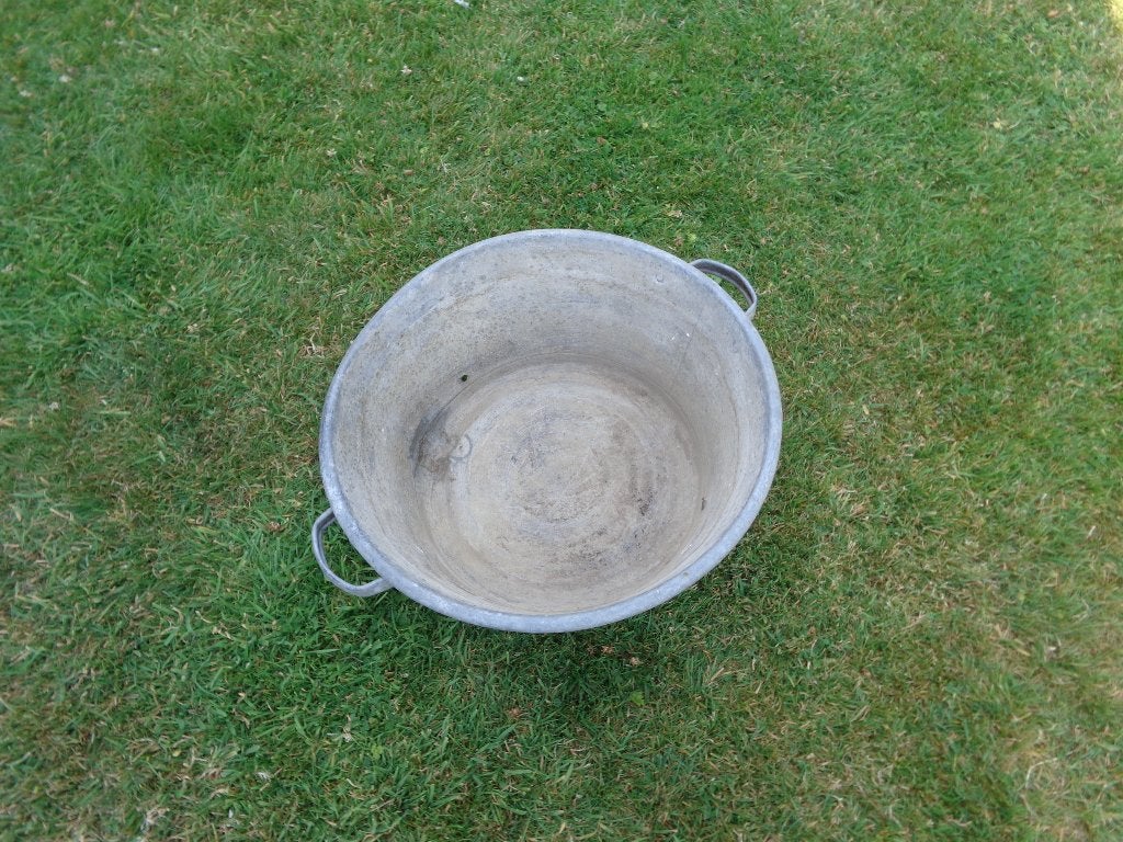 Bassine forme ronde en galvanisé - ancienne, Moins de 30 cm, Rond, Enlèvement, Utilisé