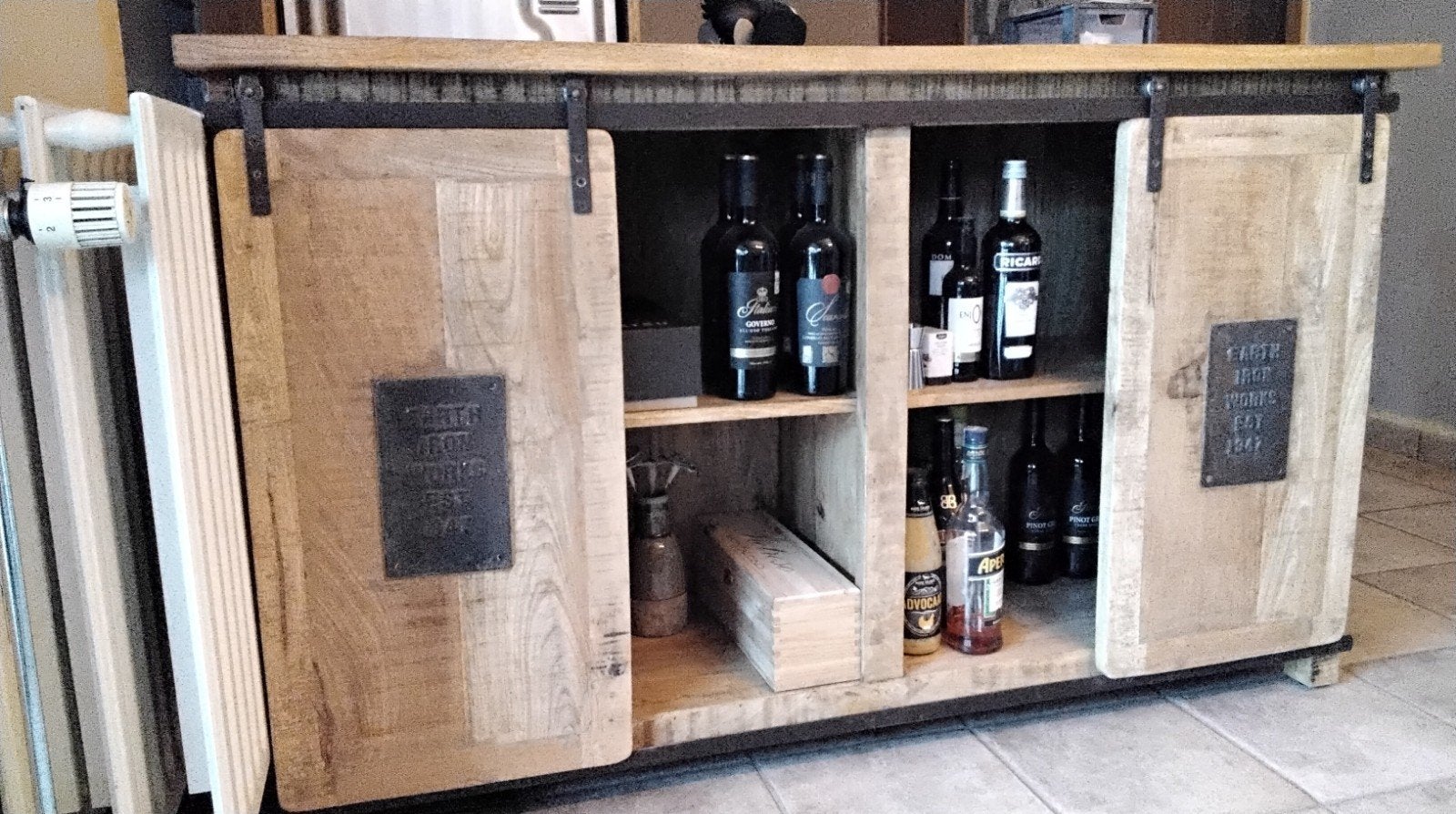 kast met schuifdeuren, Ophalen