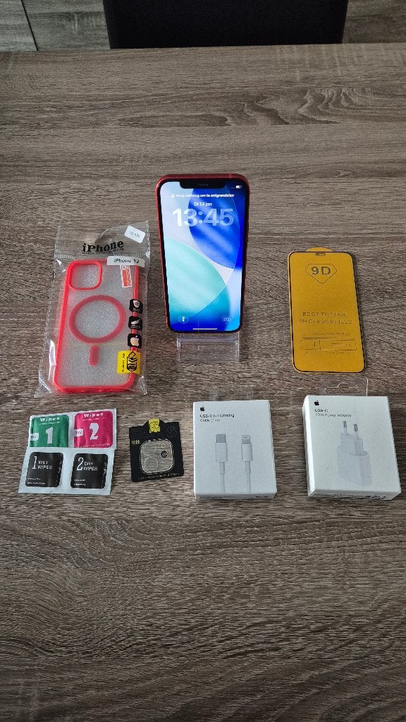 Iphone 12 256gb Rood **Met Nieuw Baterij**, Télécoms, Téléphonie mobile | Apple iPhone, Comme neuf, Enlèvement, IPhone 12, 100 %