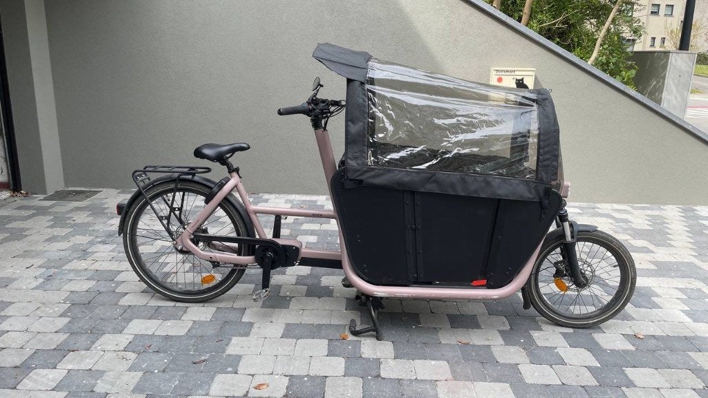 Elektrische bakfiets Decatlon BTWIN F900E, Fietsen en Brommers, Ophalen, Gebruikt, 50 km per accu of meer, Overige merken