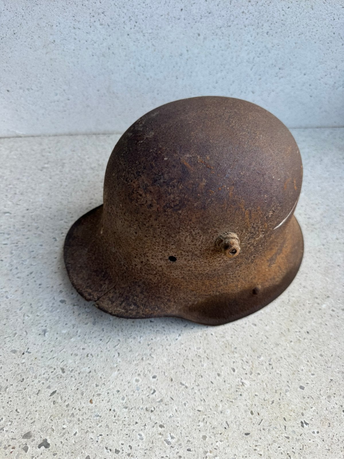Wo1 Duitse helm, Verzamelen, Ophalen of Verzenden