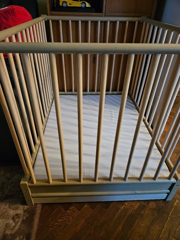 Park met matras, Kinderen en Baby's, Ophalen, Gebruikt, Vierkant, In hoogte verstelbaar