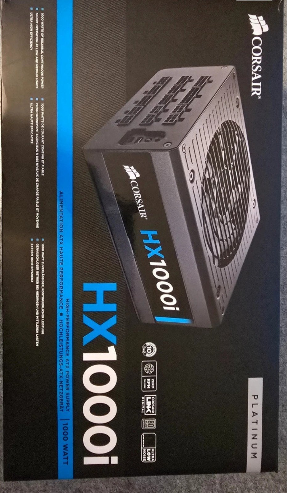 Corsair HX1000i, Informatique & Logiciels, Alimentations internes, Enlèvement ou Envoi