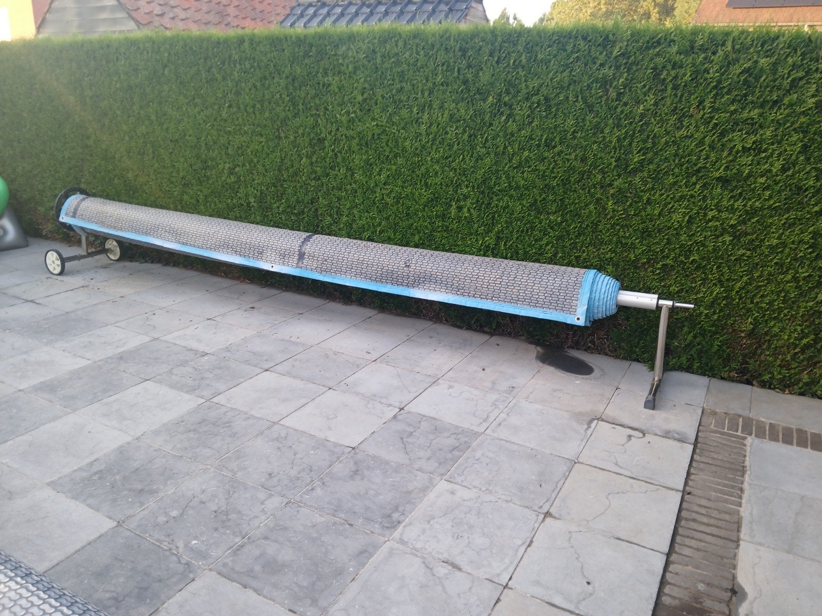 Zomer zeil zwembad, Ophalen