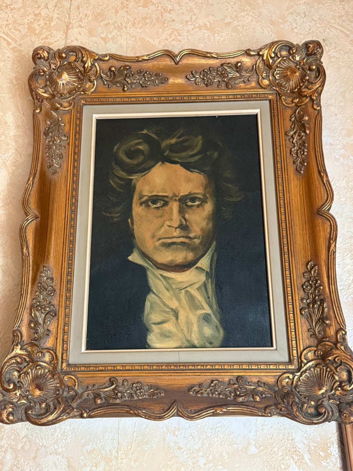 Schilderij Mozart (koppie), Ophalen