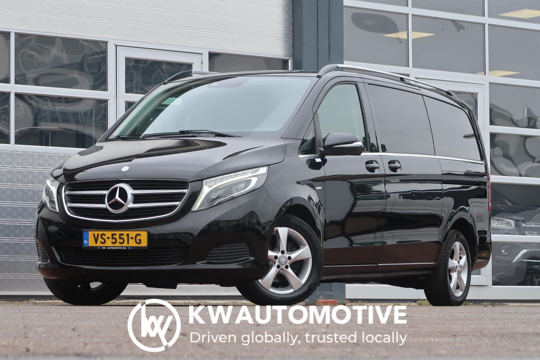Mercedes-Benz V-klasse 220d Lang DC LED/ LEDER/ 2X DEUR/ TRE, Auto's, Automaat, Achterwielaandrijving, Gebruikt, Euro 6