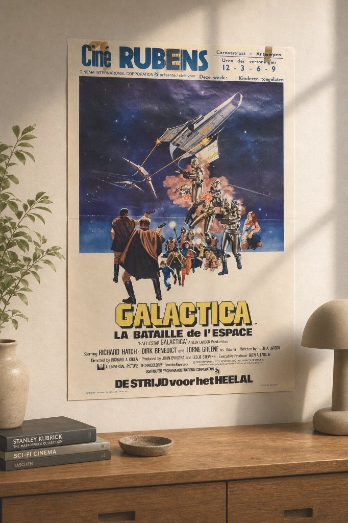 Originele filmposter - Battlestar Galactica - 1978, CD & DVD, DVD | TV & Séries télévisées, Enlèvement ou Envoi, Utilisé, Science-Fiction et Fantasy
