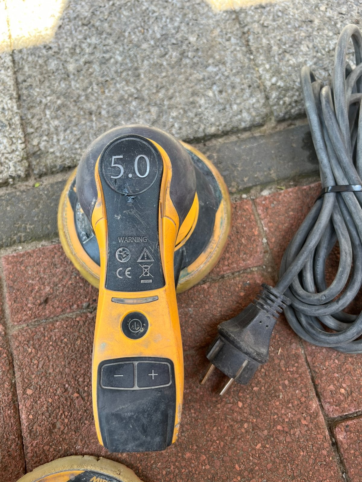 Mirka Deros 5.0, Ophalen of Verzenden, Gebruikt, 600 tot 1200 watt, Excentrische schuurmachine