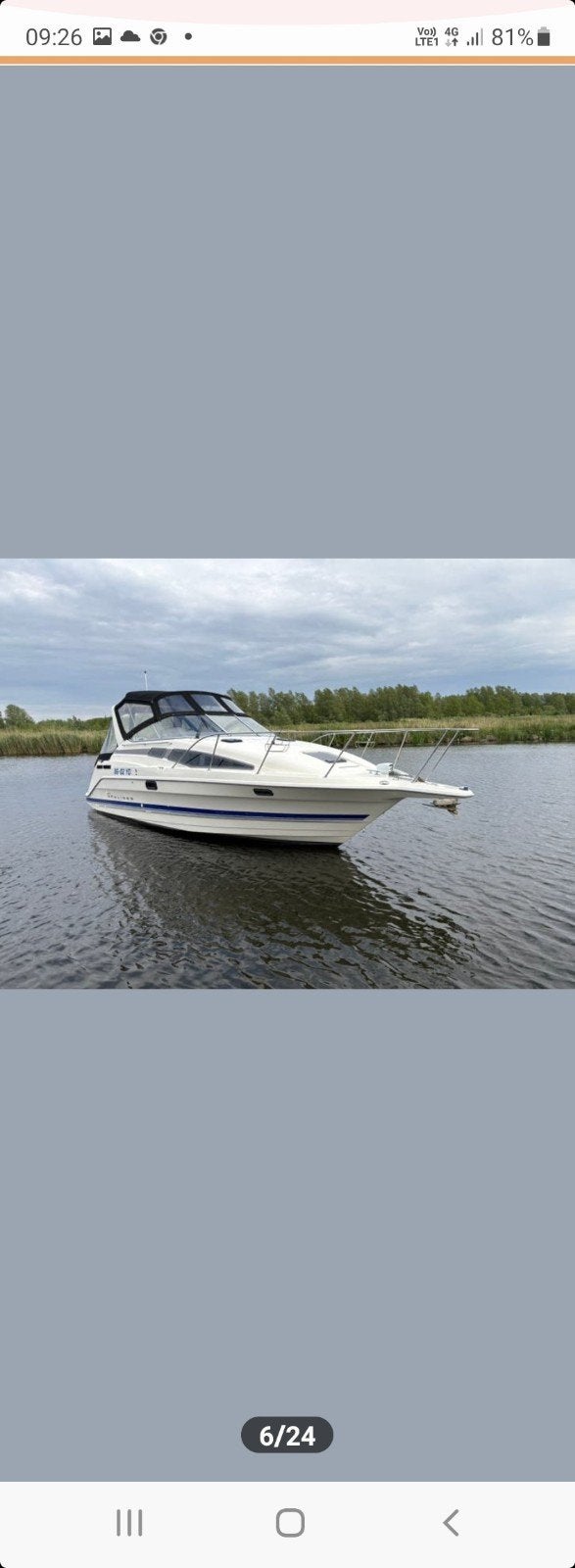bayliner 2855 topstaat, Sports nautiques & Bateaux, 9 m, Enlèvement, Utilisé, Bayliner