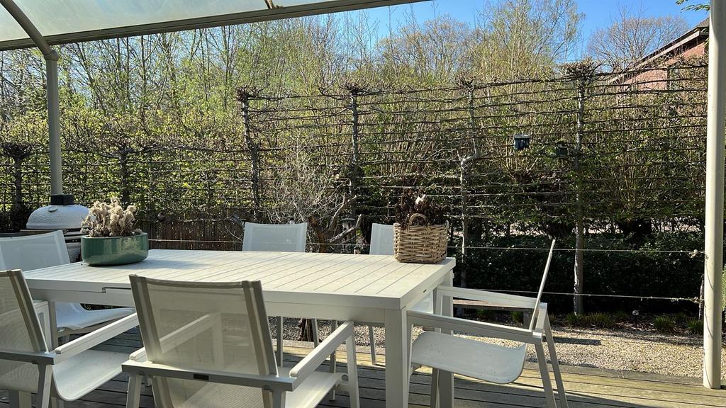 Tuintafelset met 6 stoelen, Ophalen, Zo goed als nieuw, Rechthoekig, Aluminium