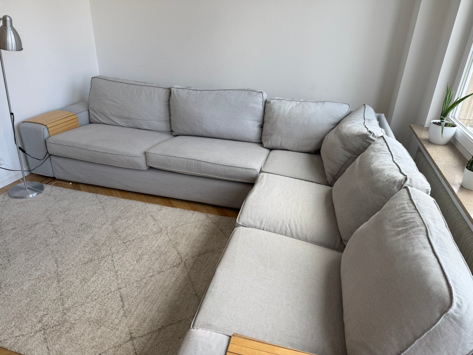 canape gris ikea, Maison & Meubles, Enlèvement, Utilisé