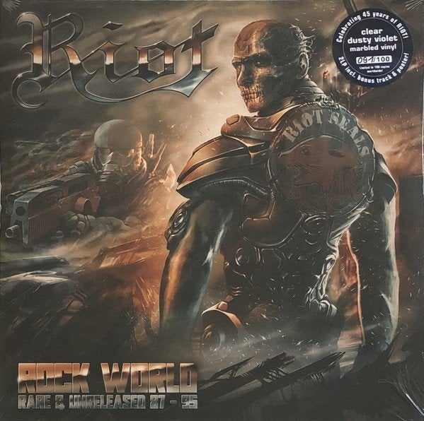 RIOT - Rock World (Violet Clear Dusty Marbled Vinyl) 2LP, Enlèvement ou Envoi, Neuf, dans son emballage