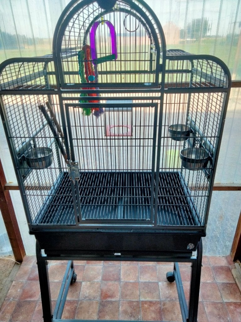 Vogel kooi, Dieren en Toebehoren, Ophalen, Gebruikt, Metaal, Vogelkooi