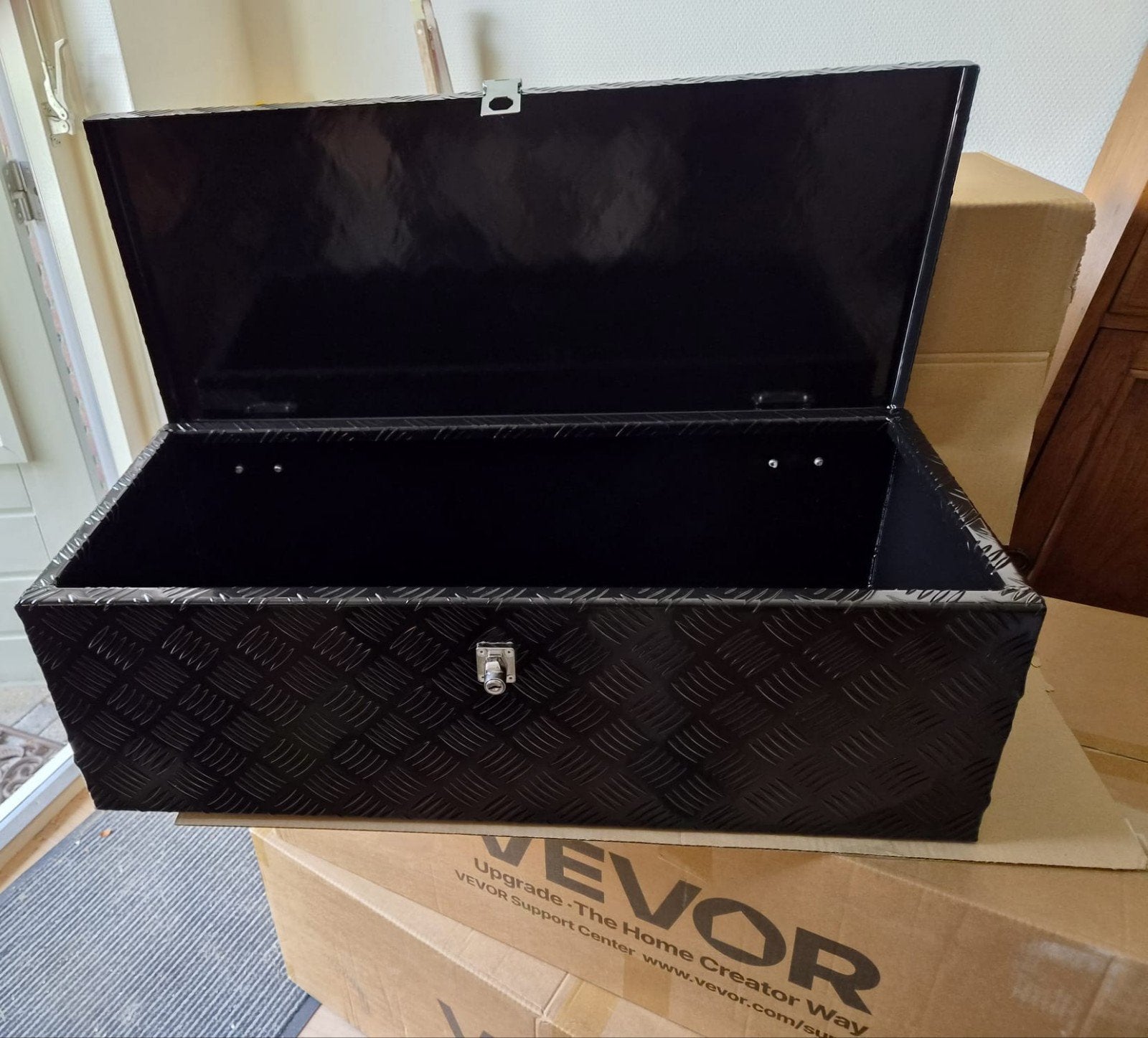 Disselbak zwart aluminium met slot, Ophalen of Verzenden, Nieuw