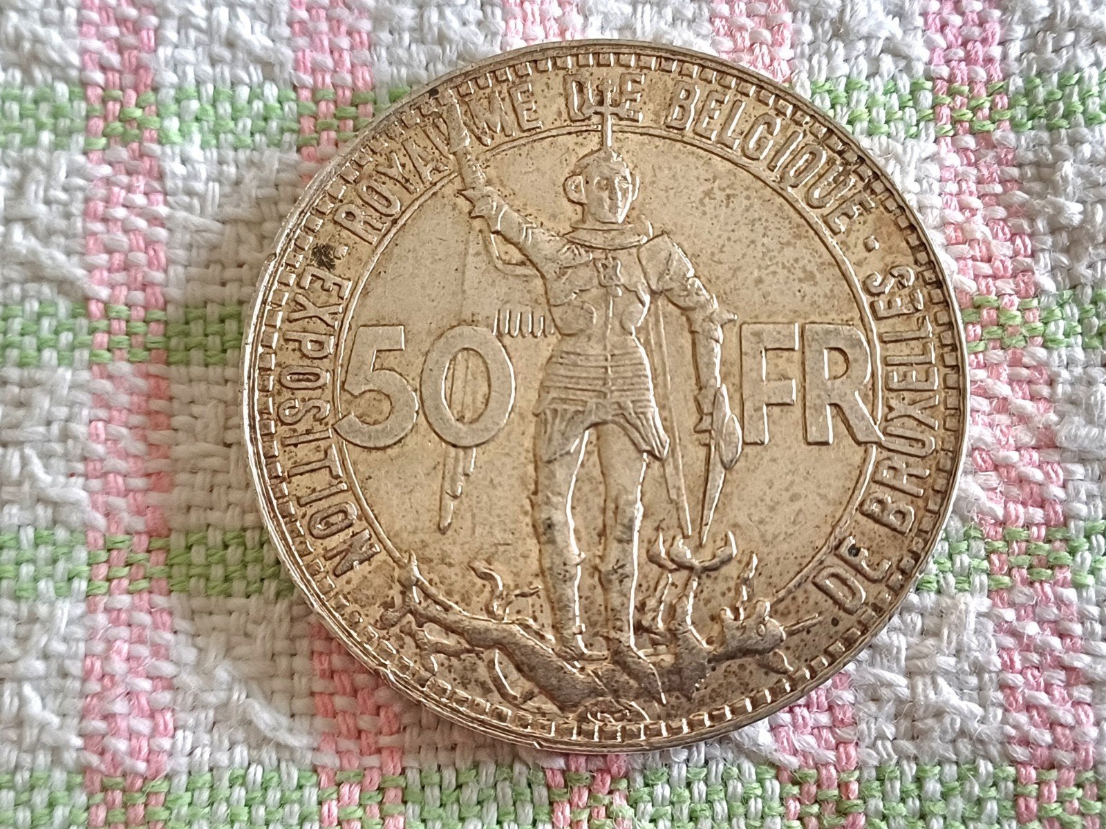 Belgique 50 francs 1935 leopold 3, Timbres & Monnaies, Monnaies | Belgique, Enlèvement ou Envoi, Monnaie en vrac, Argent, Argent