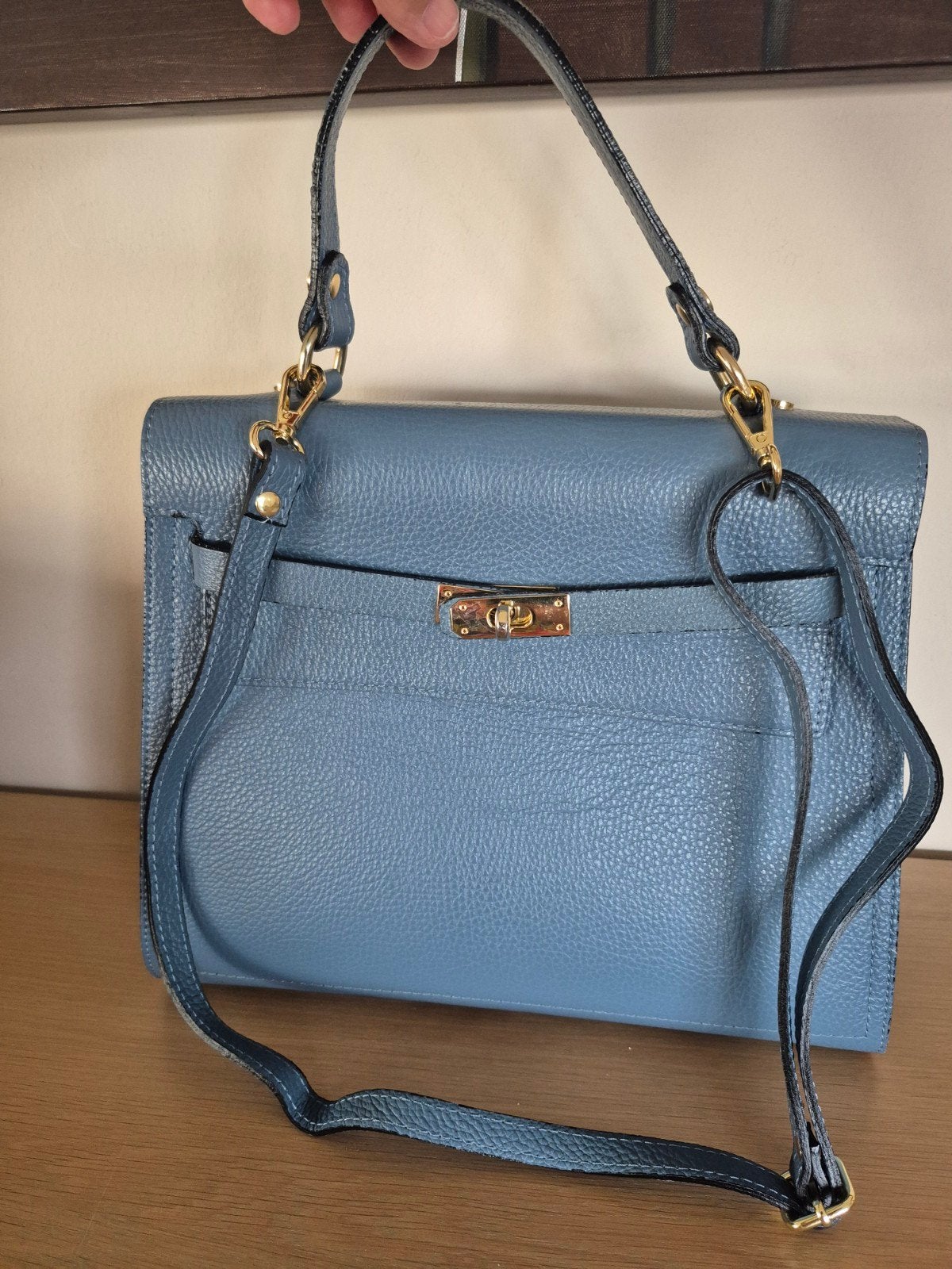 LEDER handtas   ITALY    NIEUW, Ophalen of Verzenden, Handtas