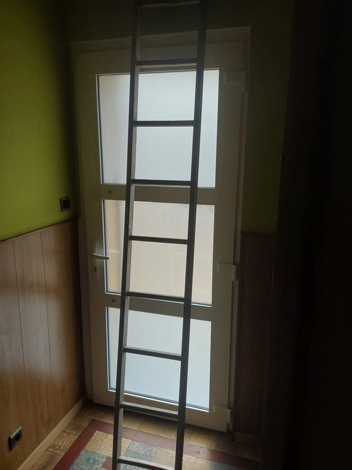 Alu minium ladder, Ophalen