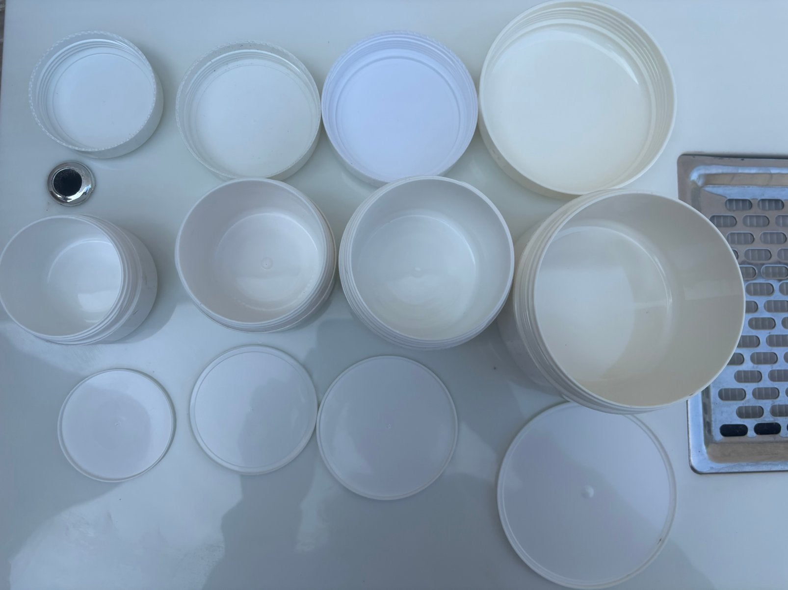 New pots 50ml 100ml  200ml avec opercule  pour préparation, Enlèvement ou Envoi, Neuf