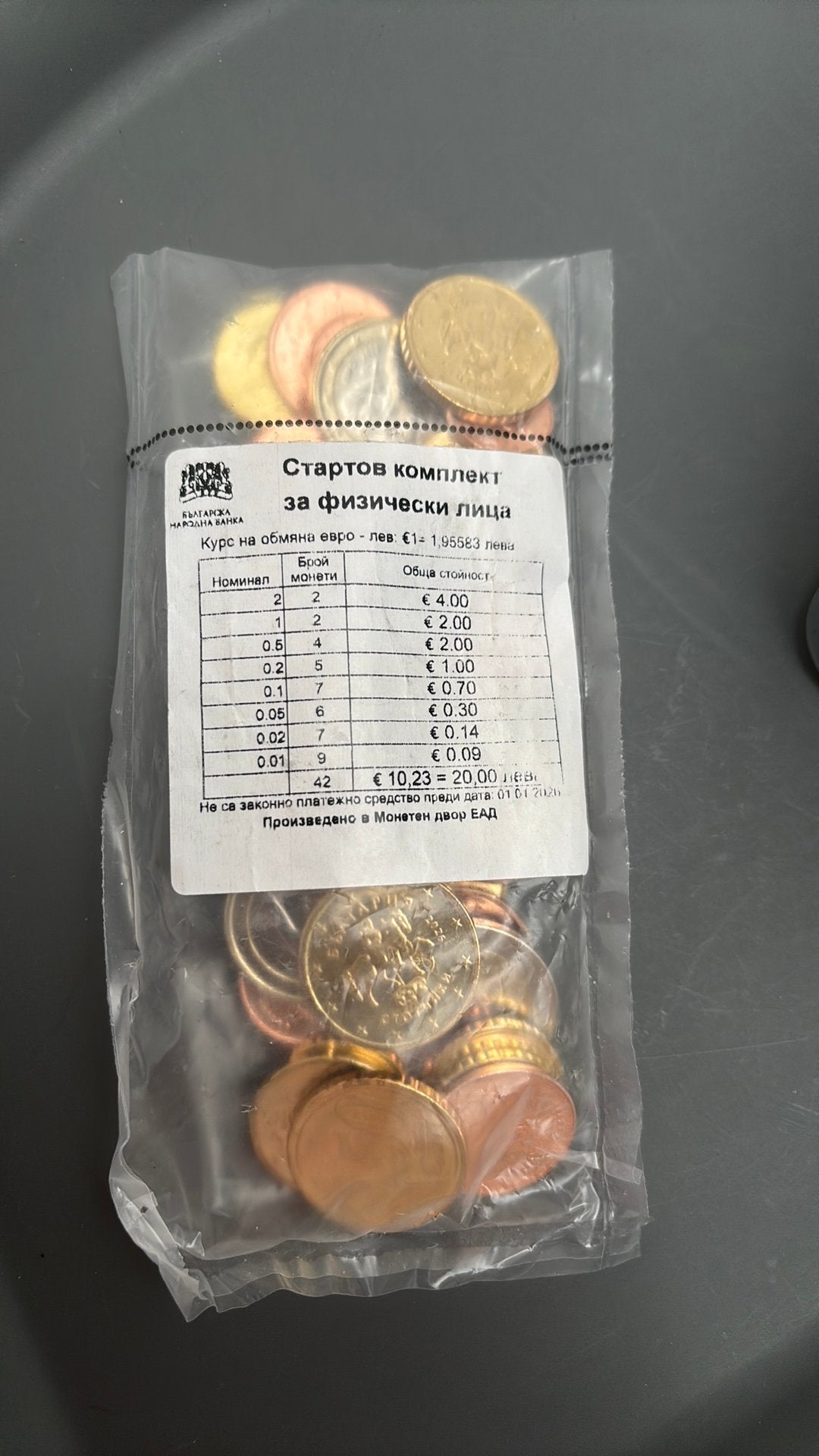 Starterkit Bulgarie 2026, Enlèvement ou Envoi, Autres pays, Autres valeurs, Monnaie en vrac